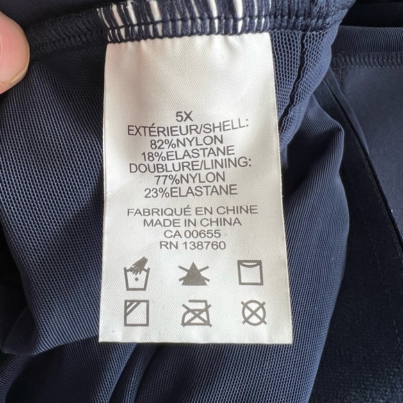 NWT 2/$15 Addition-Elle 5X one piece bathing suit - Picture 11 of 11